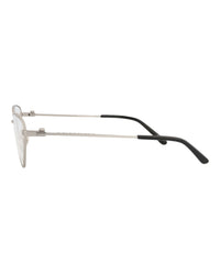 Balenciaga Womens Cat Eye Silver Silver Transparent Fashion Designer Eyewear