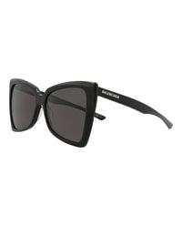 Balenciaga Balenciaga Womens Cat Eye Black Black Grey Fashion Designer Eyewear