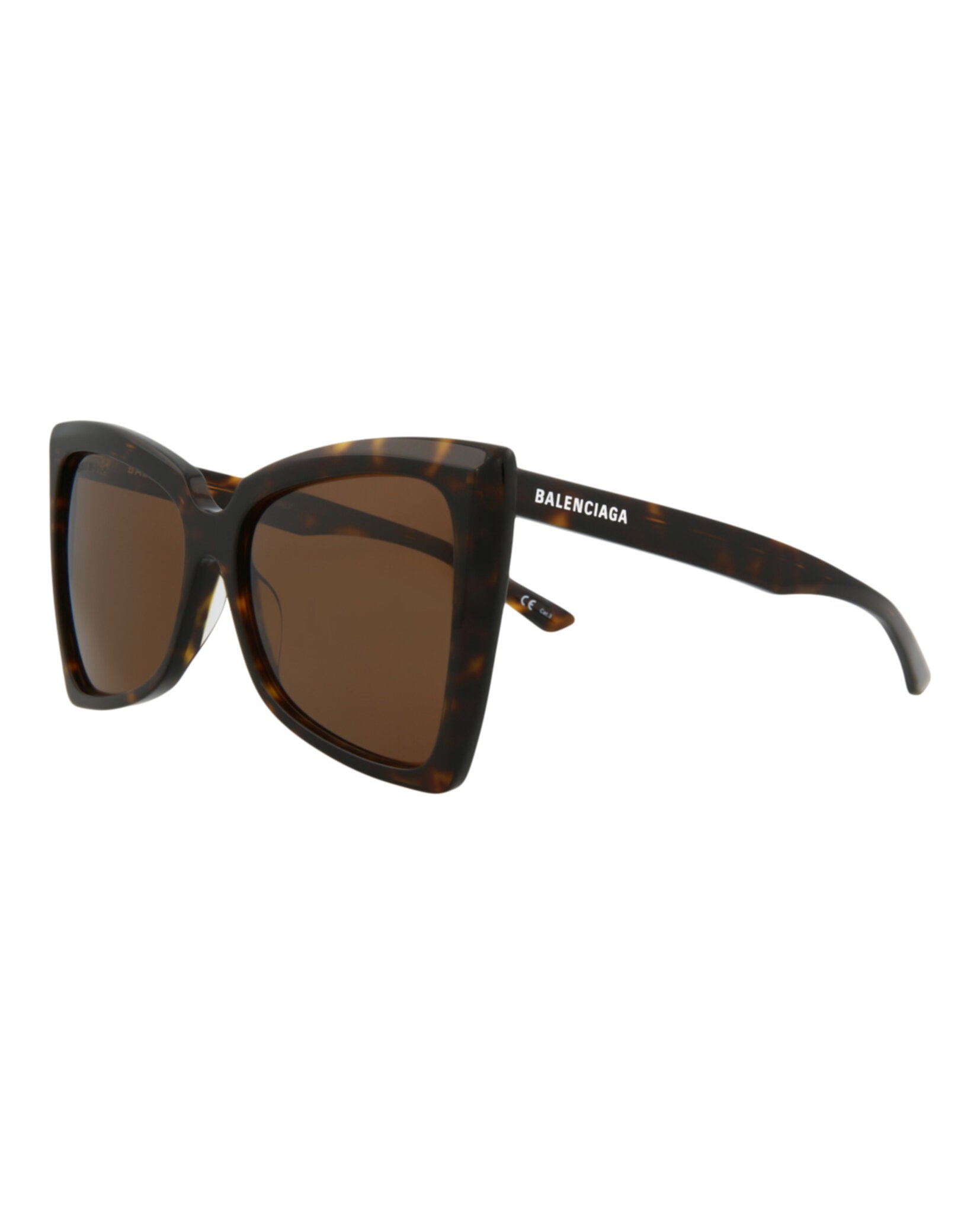 Balenciaga Womens Cat Eye Havana Havana Brown Fashion Designer Eyewear