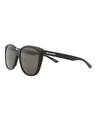 Balenciaga Womens Square/Rectangle Black Black Grey Fashion Designer Eyewear