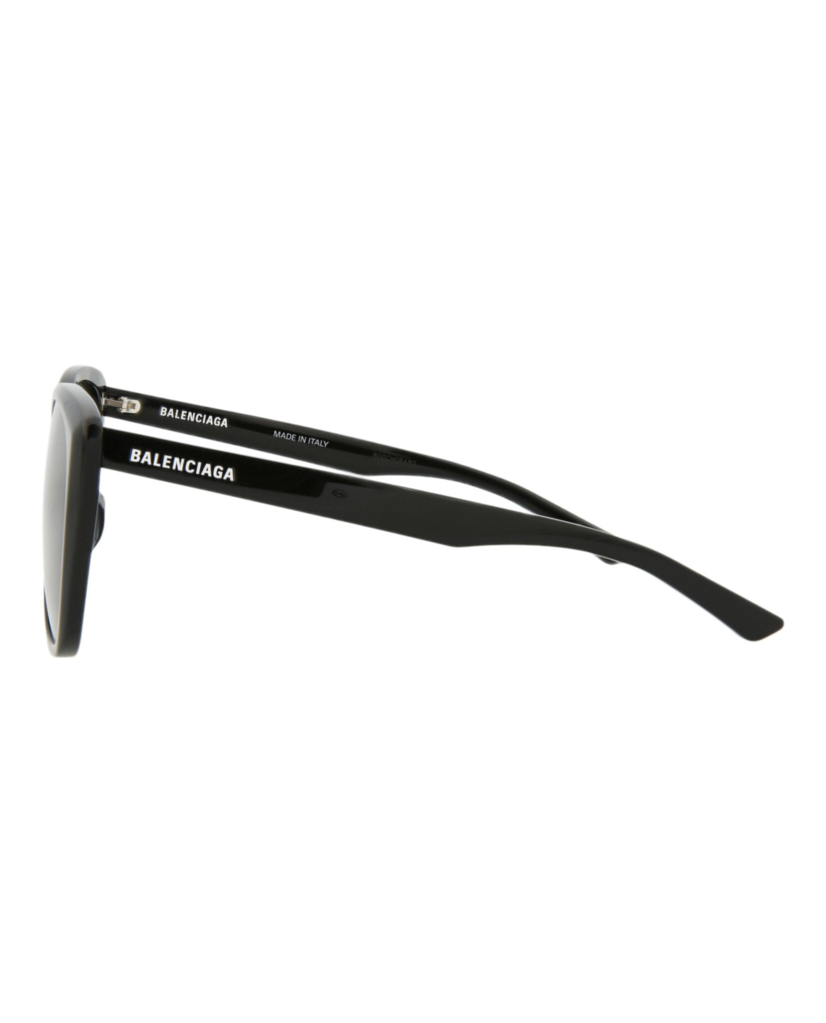 Balenciaga Womens Square/Rectangle Black Black Grey Fashion Designer Eyewear