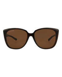 Balenciaga Womens Square/Rectangle Havana Havana Brown Fashion Designer Eyewear