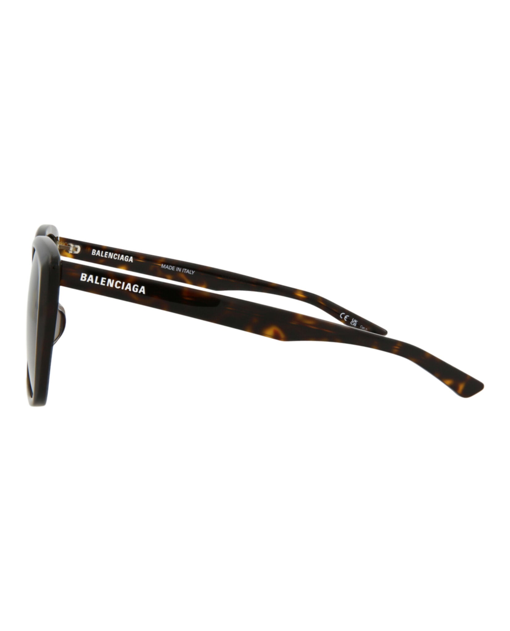 Balenciaga Womens Square/Rectangle Havana Havana Brown Fashion Designer Eyewear