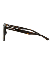 Balenciaga Womens Square/Rectangle Havana Havana Brown Fashion Designer Eyewear