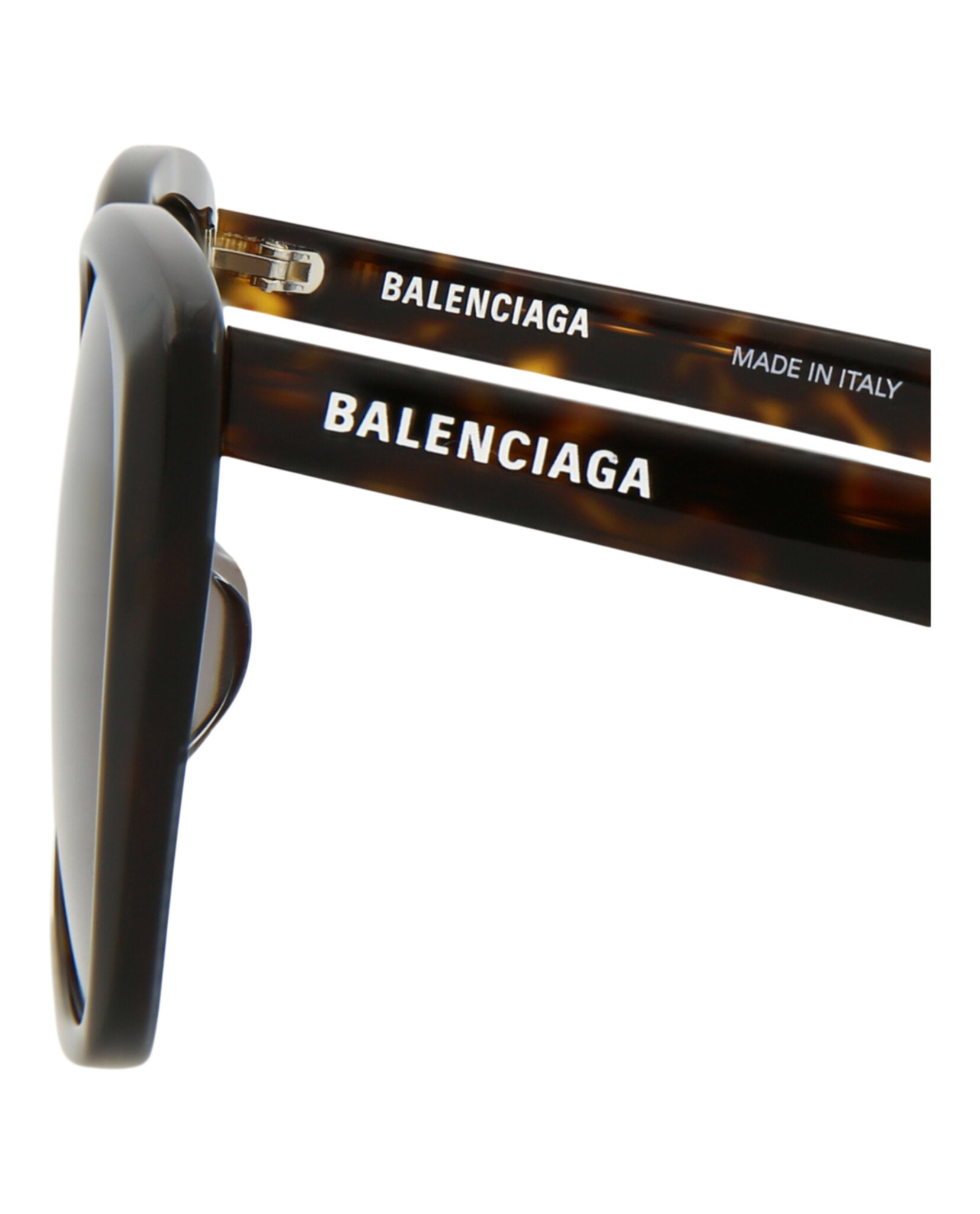 Balenciaga Womens Square/Rectangle Havana Havana Brown Fashion Designer Eyewear
