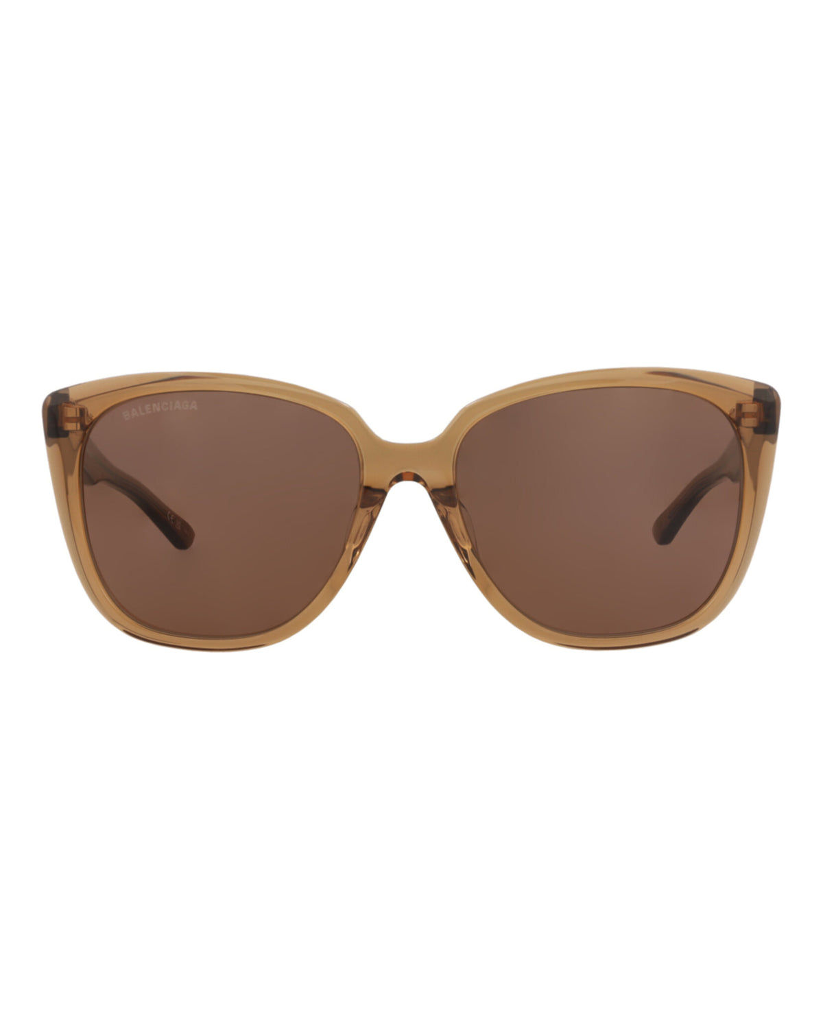 Balenciaga Womens Square/Rectangle Brown Brown Brown Fashion Designer Eyewear