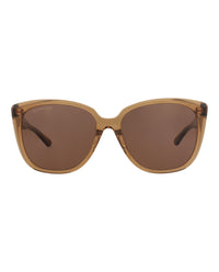 Balenciaga Womens Square/Rectangle Brown Brown Brown Fashion Designer Eyewear