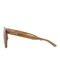 Balenciaga Womens Square/Rectangle Brown Brown Brown Fashion Designer Eyewear