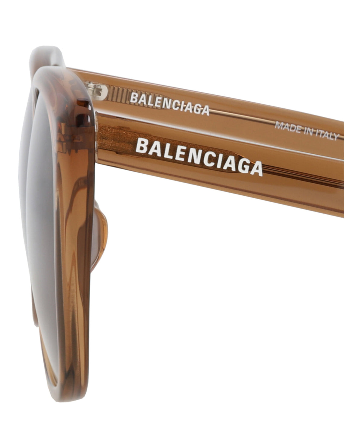 Balenciaga Womens Square/Rectangle Brown Brown Brown Fashion Designer Eyewear