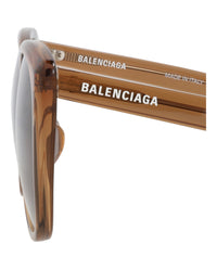 Balenciaga Womens Square/Rectangle Brown Brown Brown Fashion Designer Eyewear