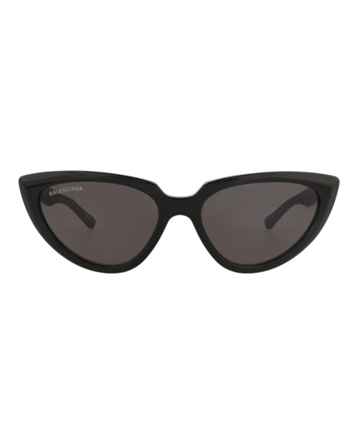 Balenciaga Womens Cat Eye Black Black Grey Fashion Designer Eyewear