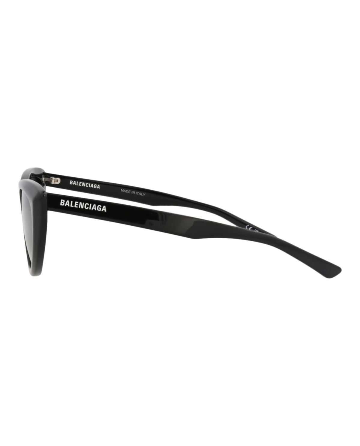 Balenciaga Womens Cat Eye Black Black Grey Fashion Designer Eyewear