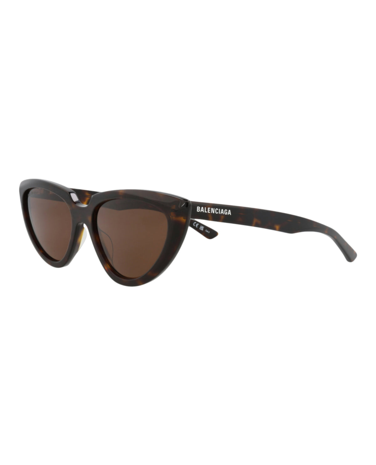 Balenciaga Womens Cat Eye Havana Havana Brown Fashion Designer Eyewear