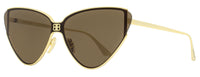 Balenciaga Cateye Sunglasses BB0191S 002 Gold 99mm Gold