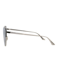 Balenciaga Womens Cat Eye Silver Silver White Fashion Designer Eyewear
