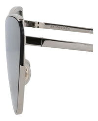 Balenciaga Womens Cat Eye Silver Silver White Fashion Designer Eyewear
