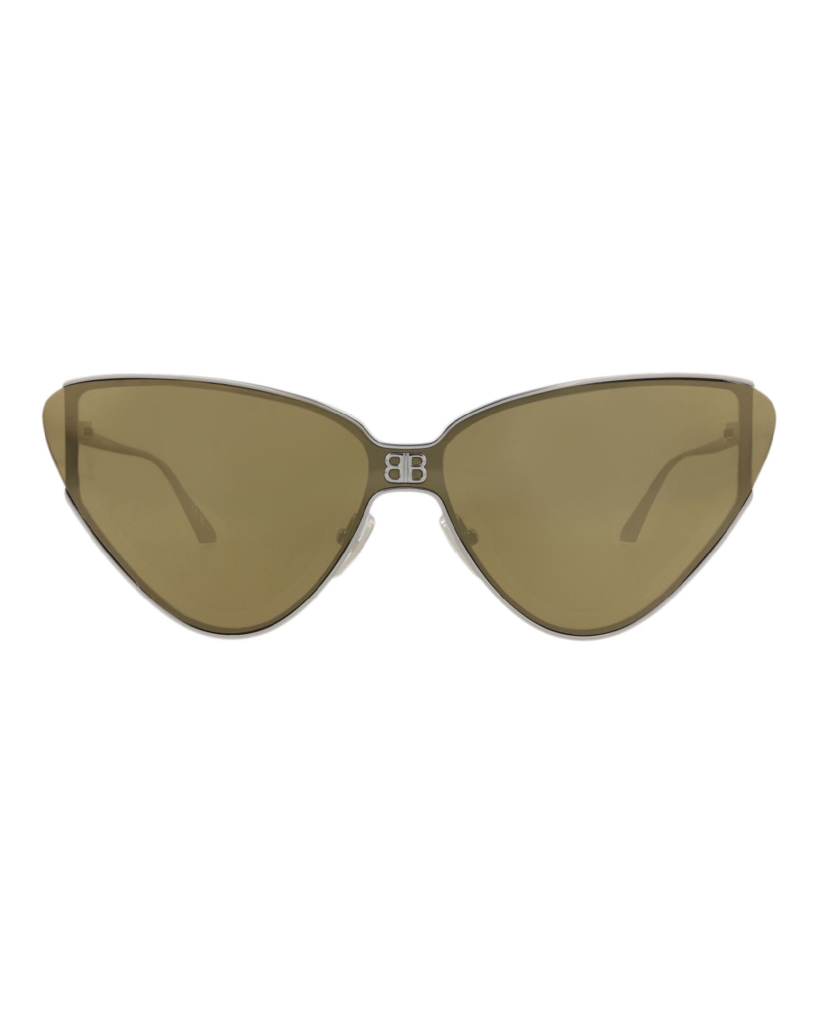 Balenciaga Womens Cat Eye Ruthenium Ruthenium Bronze Fashion Designer Eyewear