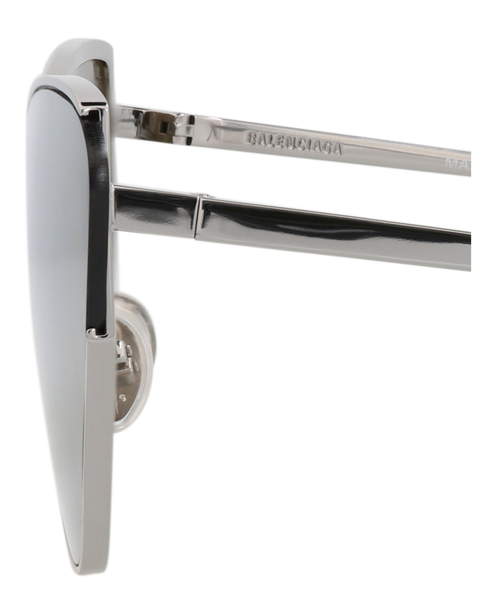 Balenciaga Womens Cat Eye Ruthenium Ruthenium Bronze Fashion Designer Eyewear