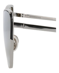 Balenciaga Womens Cat Eye Ruthenium Ruthenium Bronze Fashion Designer Eyewear