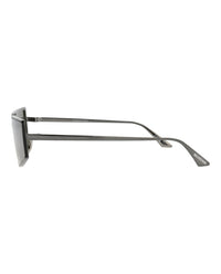 Balenciaga Balenciaga Unisex Square/Rectangle Ruthenium Ruthenium Green Fashion Designer Eyewear