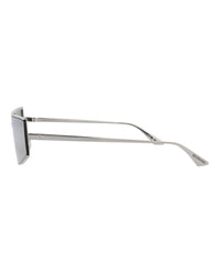 Balenciaga Unisex Square/Rectangle Ruthenium Ruthenium Silver Fashion Designer Eyewear