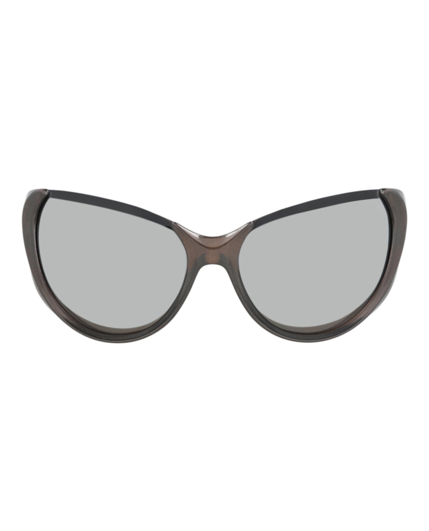 Balenciaga Womens Cat Eye Silver Silver Silver Fashion Designer Eyewear