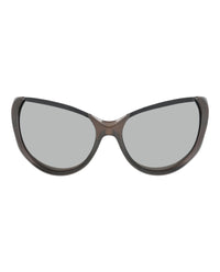Balenciaga Womens Cat Eye Silver Silver Silver Fashion Designer Eyewear