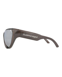 Balenciaga Womens Cat Eye Silver Silver Silver Fashion Designer Eyewear
