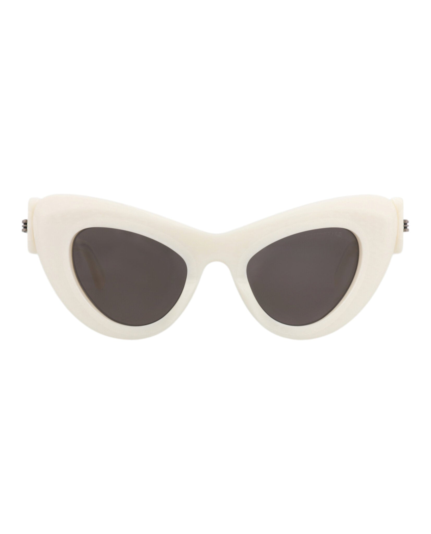 Balenciaga Balenciaga Womens Cat Eye White White Grey Fashion Designer Eyewear