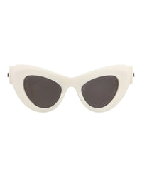 Balenciaga Balenciaga Womens Cat Eye White White Grey Fashion Designer Eyewear