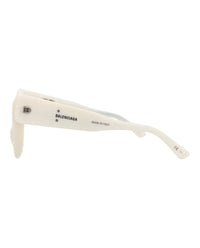 Balenciaga Balenciaga Womens Cat Eye White White Grey Fashion Designer Eyewear