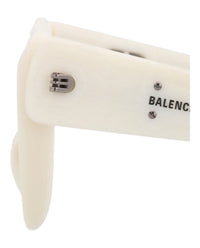 Balenciaga Balenciaga Womens Cat Eye White White Grey Fashion Designer Eyewear