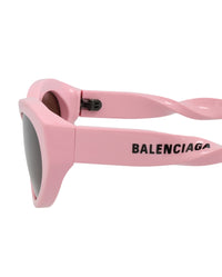 Balenciaga Balenciaga Womens Cat Eye Pink Pink Brown Fashion Designer Eyewear