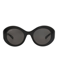 Balenciaga Womens Round/Oval Black Black Grey Fashion Designer Eyewear