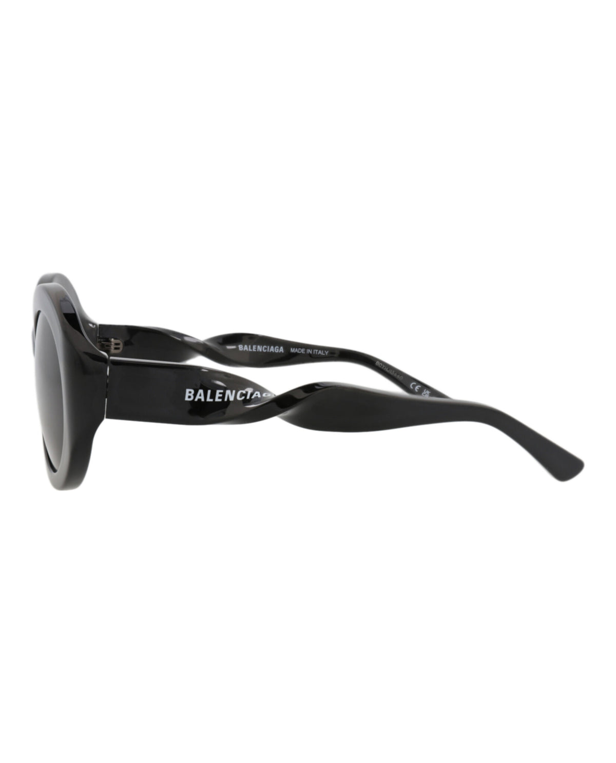 Balenciaga Womens Round/Oval Black Black Grey Fashion Designer Eyewear