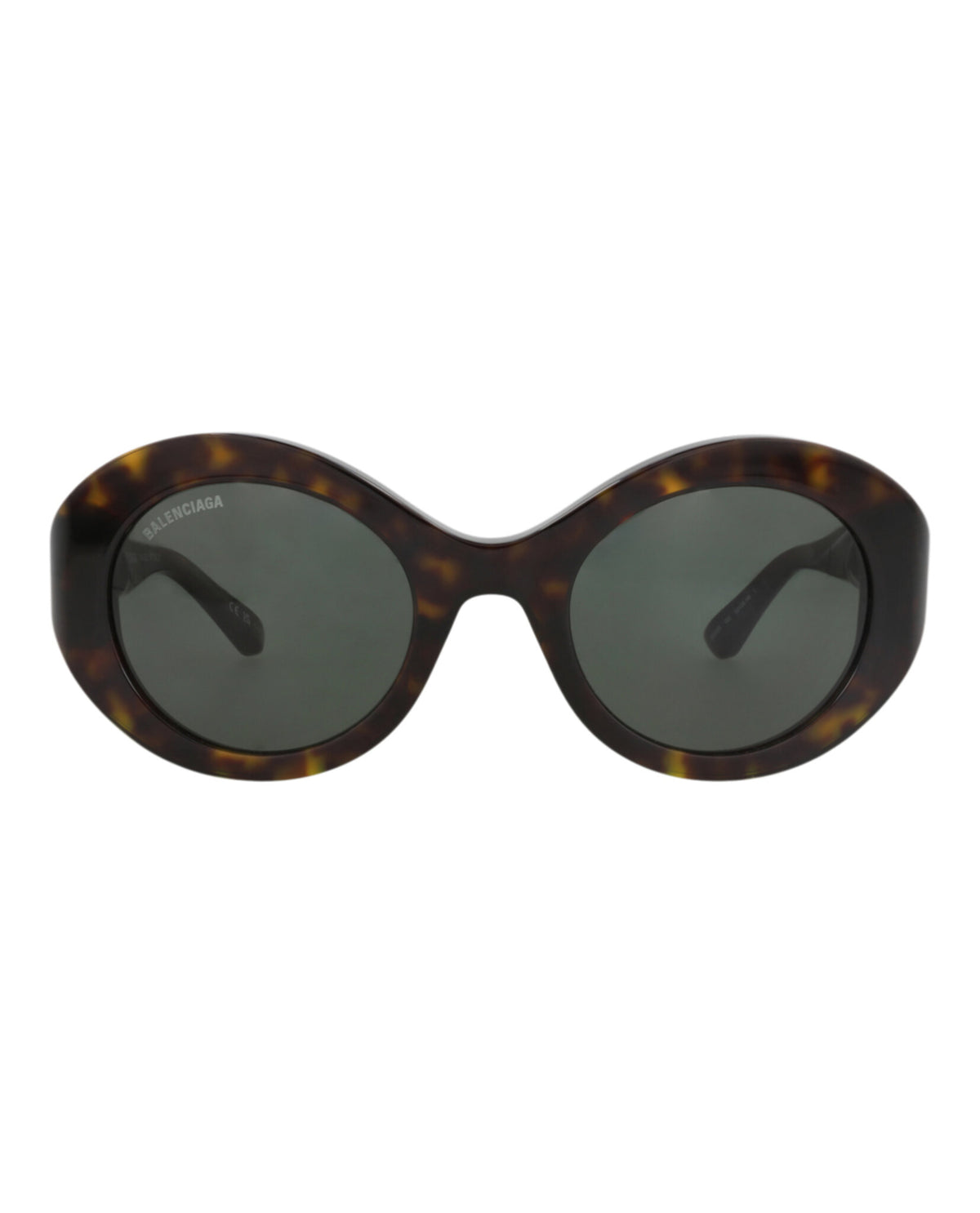 Balenciaga Womens Round/Oval Havana Havana Green Fashion Designer Eyewear