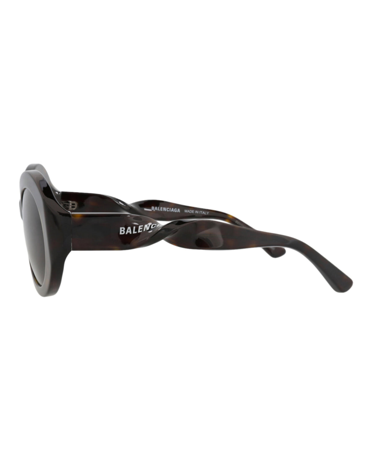 Balenciaga Womens Round/Oval Havana Havana Green Fashion Designer Eyewear