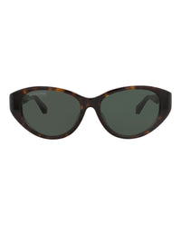 Balenciaga Balenciaga Womens Round/Oval Havana Havana Green Fashion Designer Eyewear