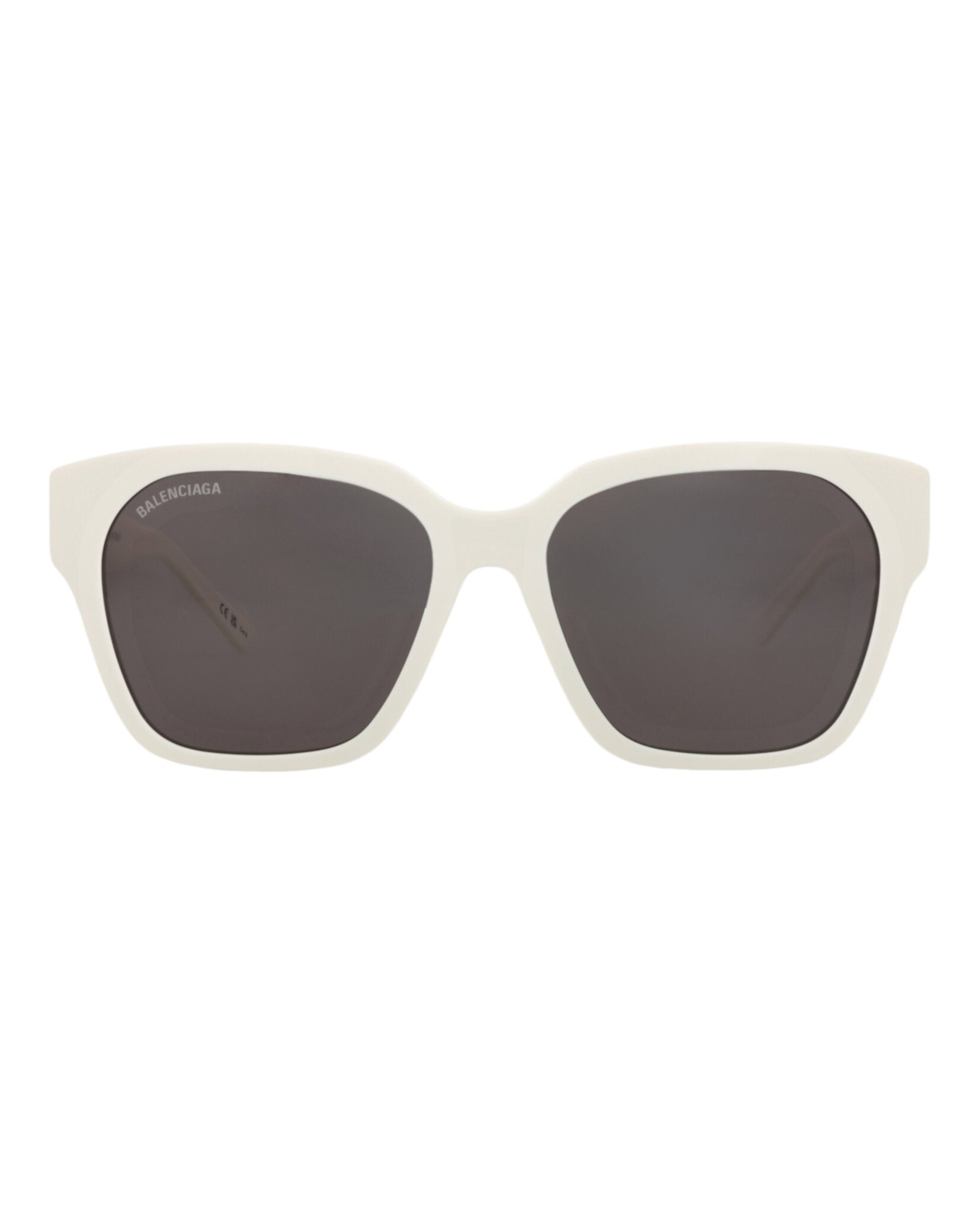 Balenciaga Balenciaga Unisex Square/Rectangle Ivory Ivory Grey Fashion Designer Eyewear