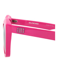 Balenciaga Womens Square/Rectangle Fuchsia Fuchsia Grey Fashion Designer Eyewear