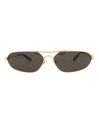 Balenciaga Balenciaga Mens Shield/Wrap Gold Gold Grey Fashion Designer Eyewear