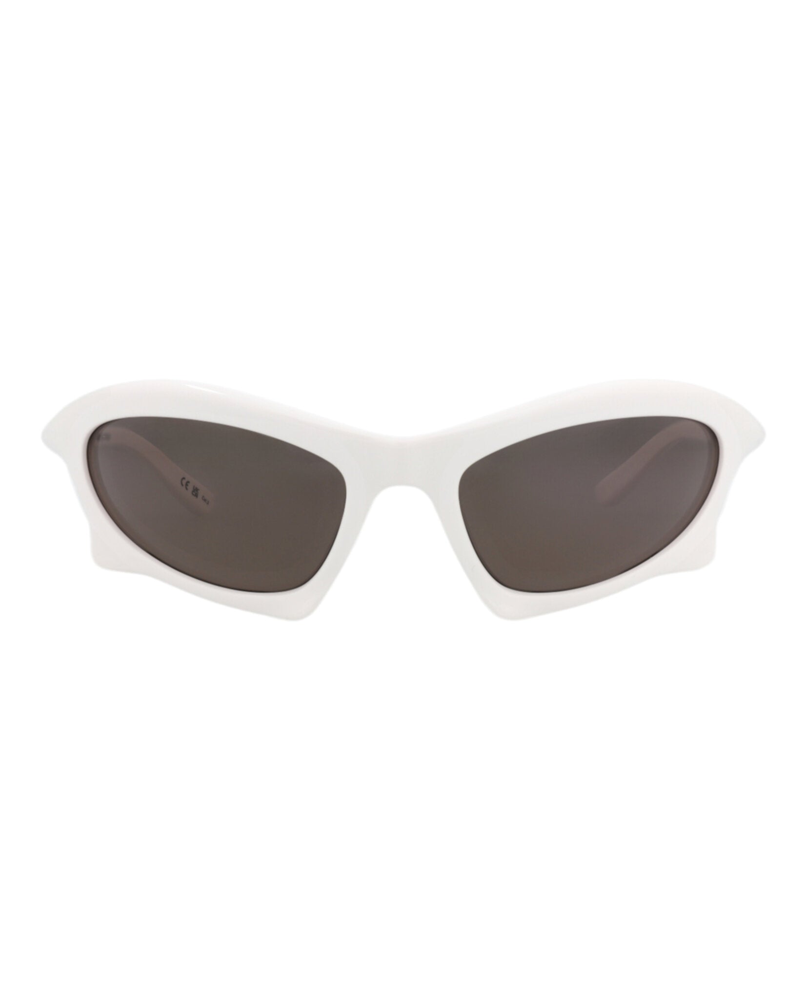 Balenciaga Mens Shield/Wrap White White Grey Fashion Designer Eyewear