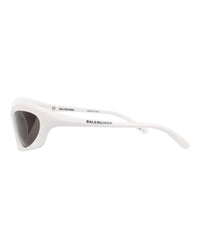 Balenciaga Mens Shield/Wrap White White Grey Fashion Designer Eyewear
