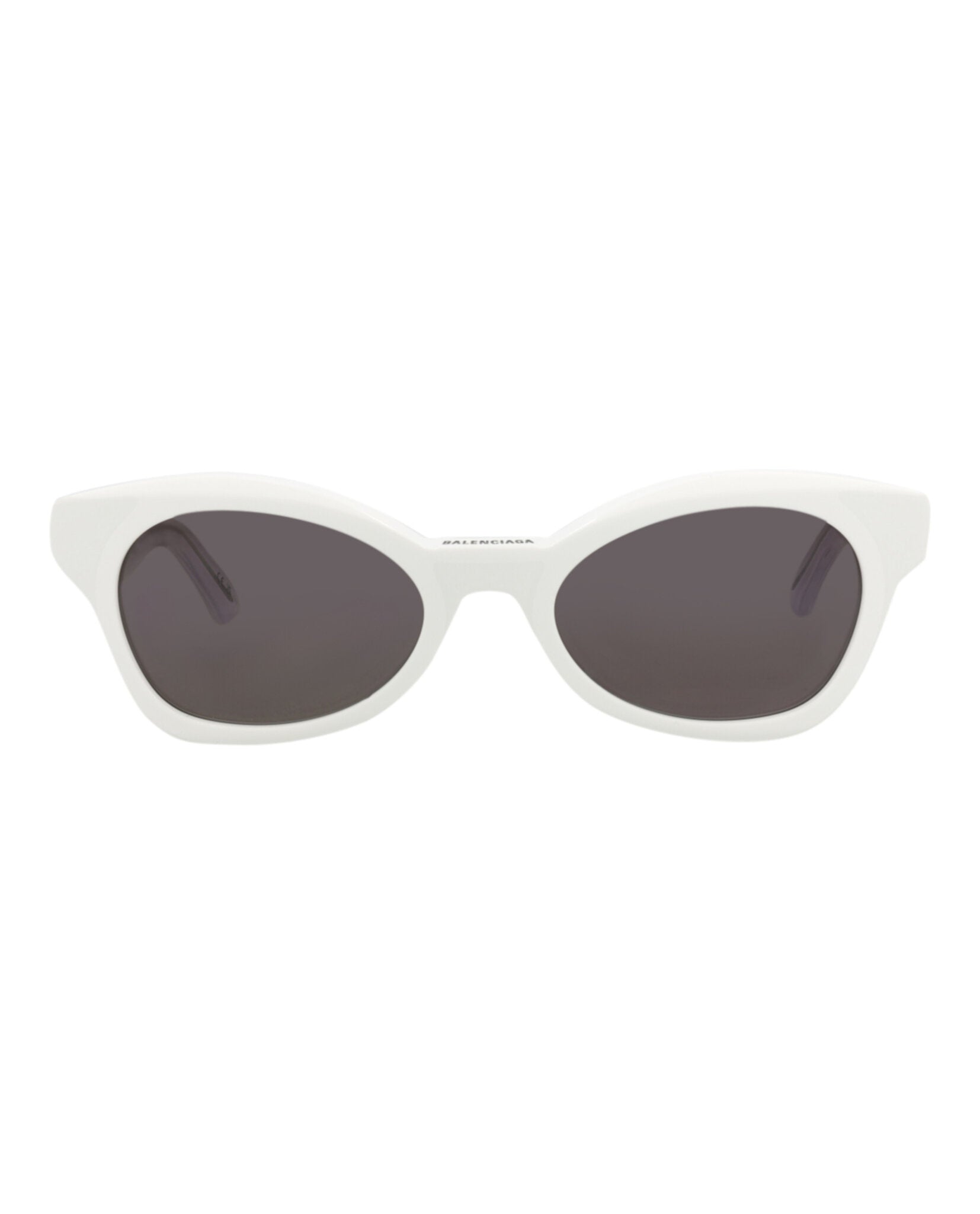 Balenciaga Balenciaga Womens Cat Eye White White Grey Fashion Designer Eyewear