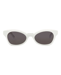 Balenciaga Balenciaga Womens Cat Eye White White Grey Fashion Designer Eyewear