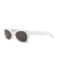 Balenciaga Balenciaga Womens Cat Eye White White Grey Fashion Designer Eyewear