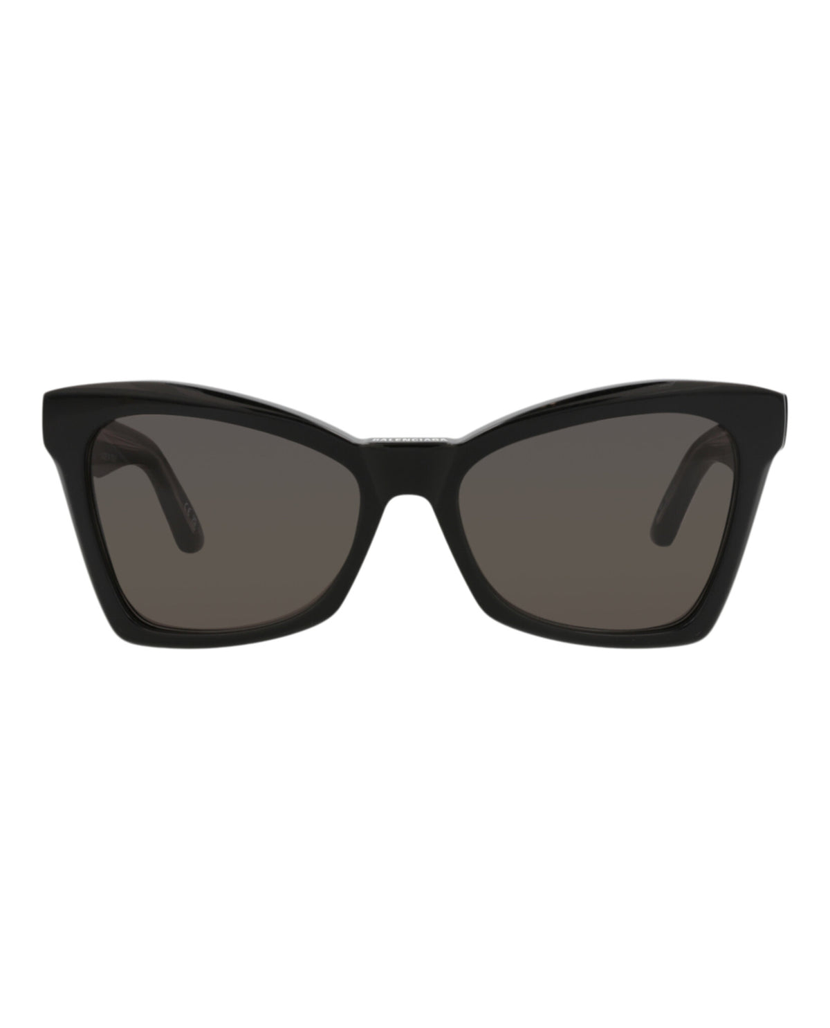 Balenciaga Womens Cat Eye Black Black Grey Fashion Designer Eyewear