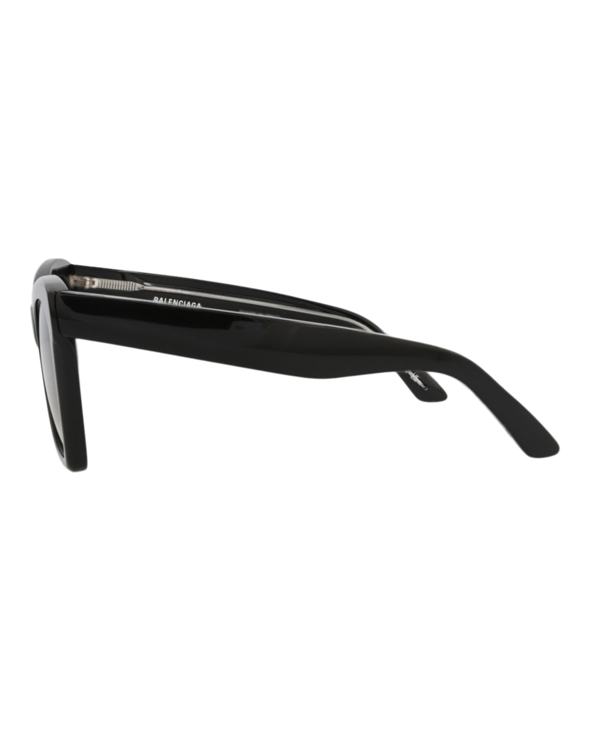 Balenciaga Womens Cat Eye Black Black Grey Fashion Designer Eyewear