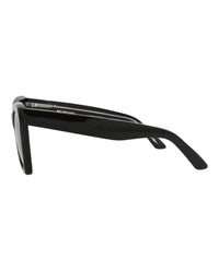 Balenciaga Womens Cat Eye Black Black Grey Fashion Designer Eyewear