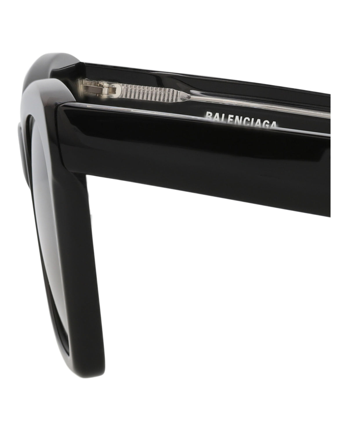 Balenciaga Womens Cat Eye Black Black Grey Fashion Designer Eyewear